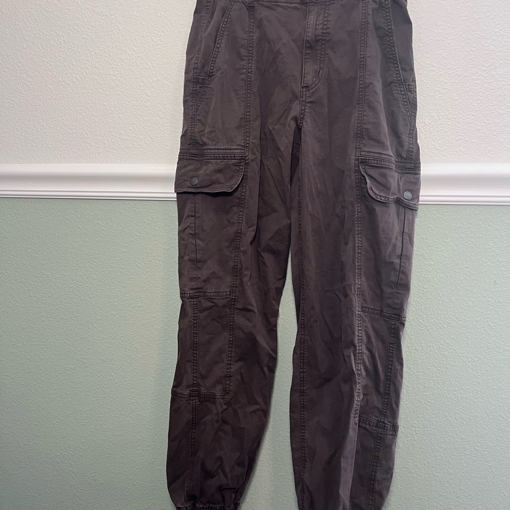Garage Brown Cargo Pants Relaxed Fit